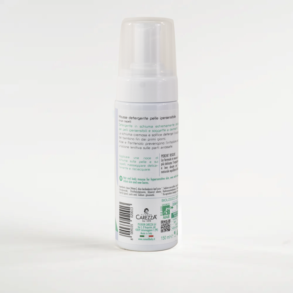 MOUSSE DETERGENTE PELLE IPERSENSIBILE
