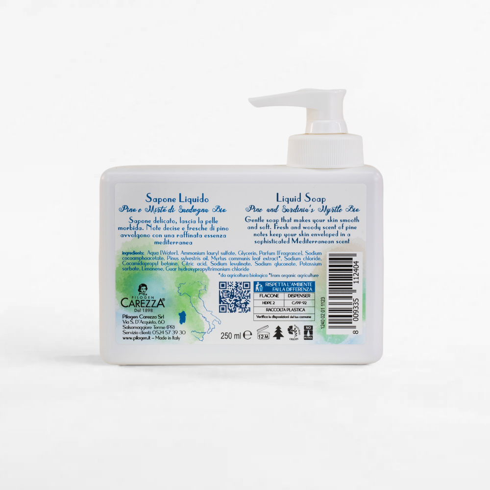 SAPONE LIQUIDO AL PINO E MIRTO DI SARDEGNA
