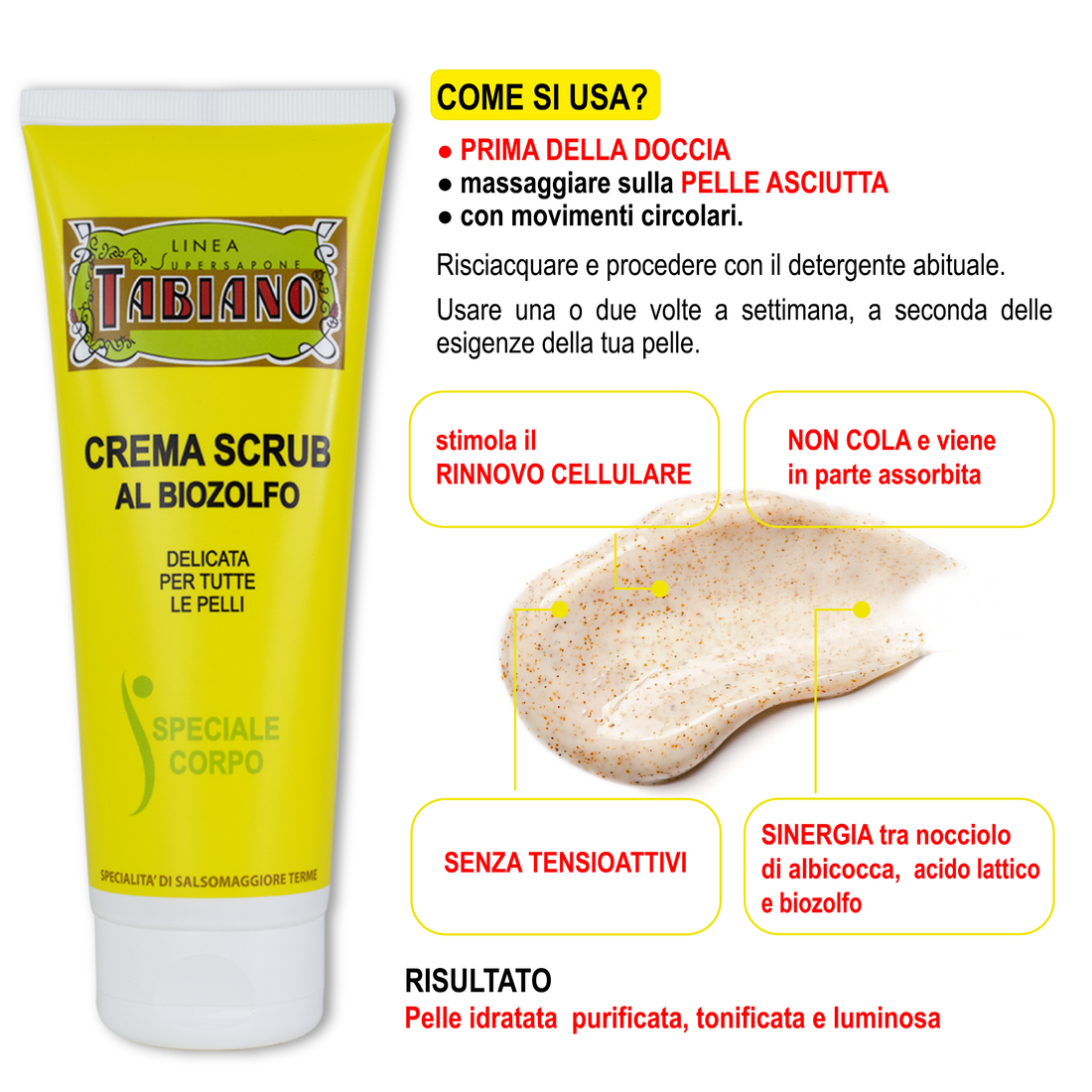 CREMA SCRUB CORPO AL BIOZOLFO