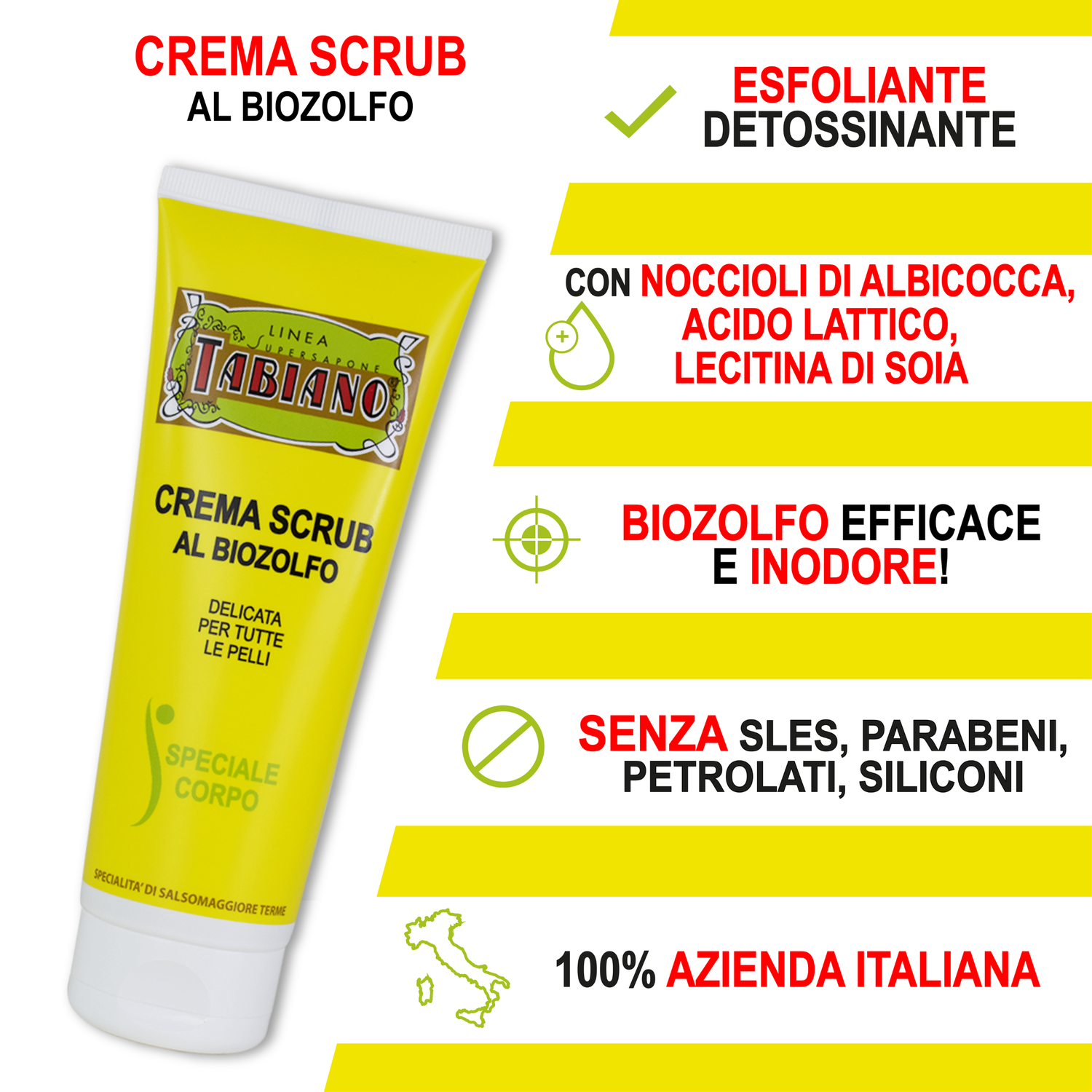 CREMA SCRUB CORPO AL BIOZOLFO