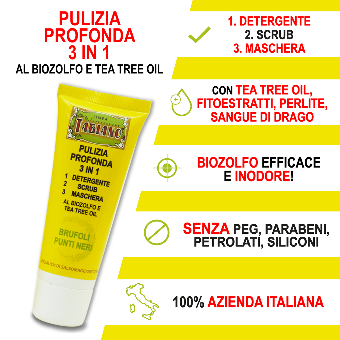 PULIZIA PROFONDA  3 IN 1