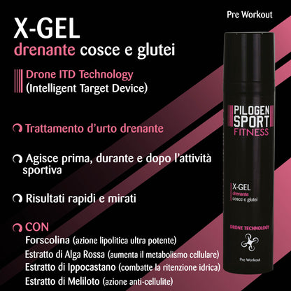X-GEL drenante cosce e glutei